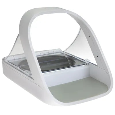 SureFlap SureFeed Microchip Pet Food Feeder – Controlled Access for Cats & Small Dogs – White