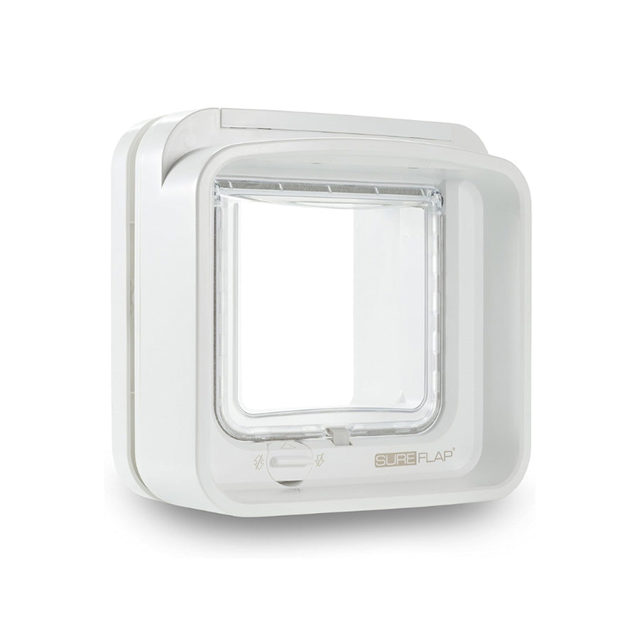 SureFlap DualScan Microchip Cat Flap – White Small Pet Door