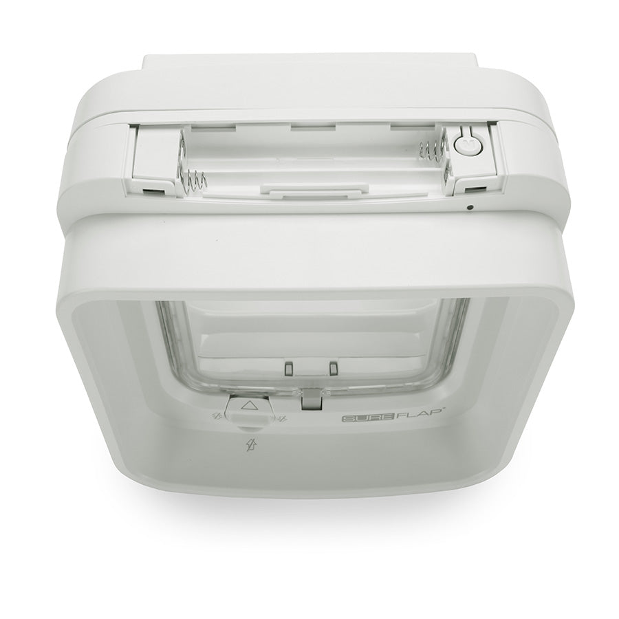 SureFlap DualScan Microchip Cat Flap – White Small Pet Door